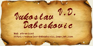 Vukoslav Dabesković vizit kartica